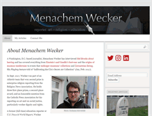 Tablet Screenshot of menachemwecker.com